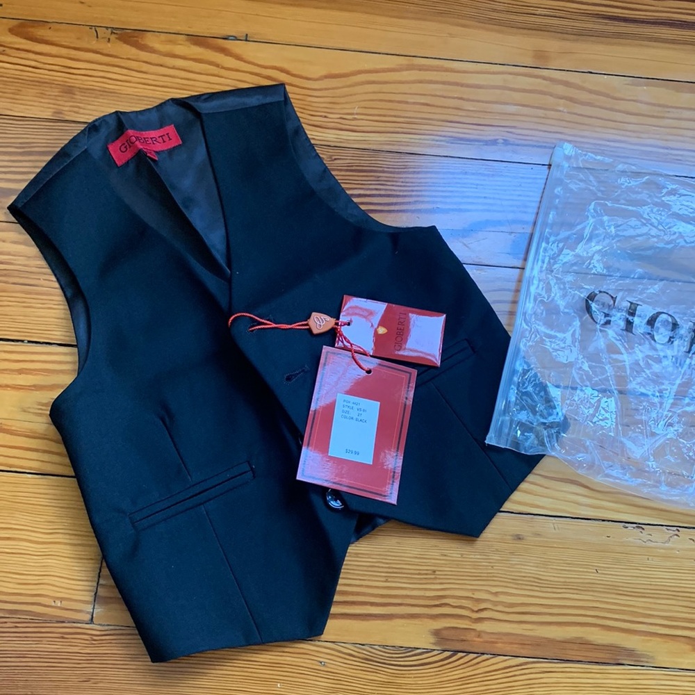 2t Black Formal Vest